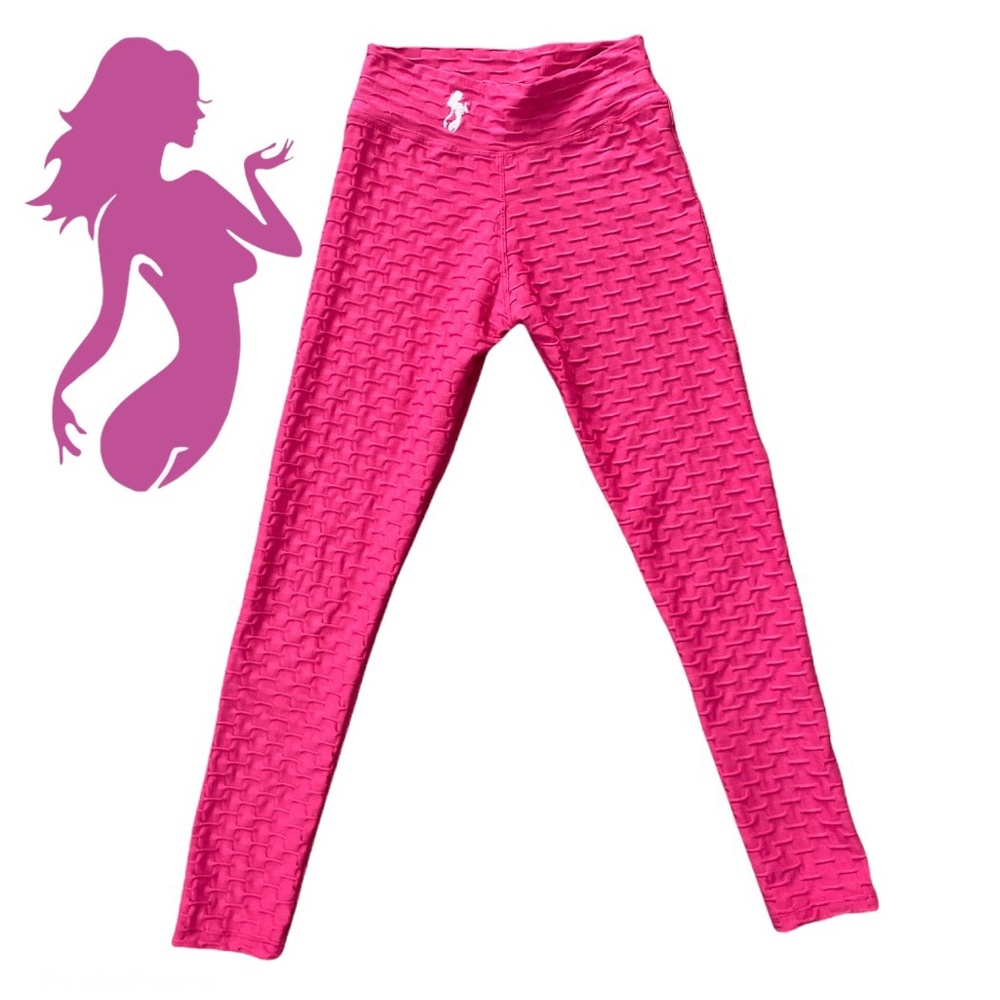 Hot Pink Figure Slim Anti-Cellulite Leggings S